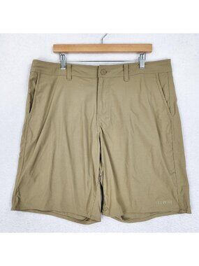 Patagonia Shorts Mens 38 Beige Tan Wavefarer Stretch Walk Chino Flat Front